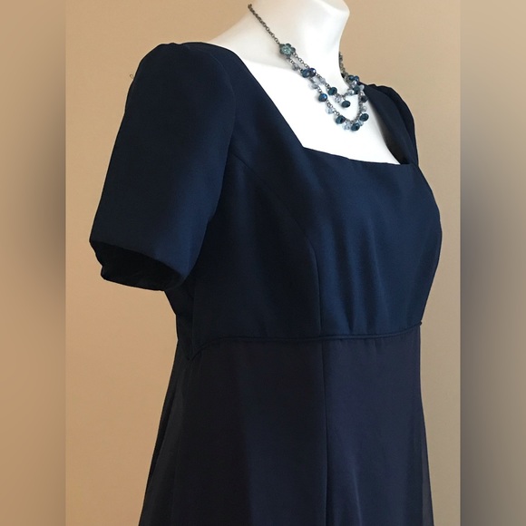 Alfred Angel Maxi Beautiful Navy Blue Gown Sz XL - Picture 4 of 14